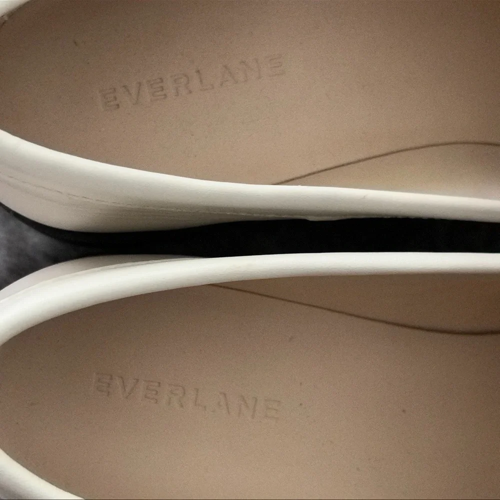 EVERLANE The Lug Loafer Cream Off White Size 10 Genuine Leather Worn Once